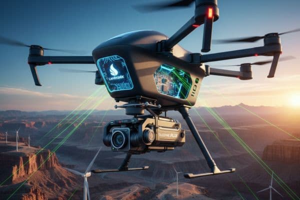 Drone monitoring crops